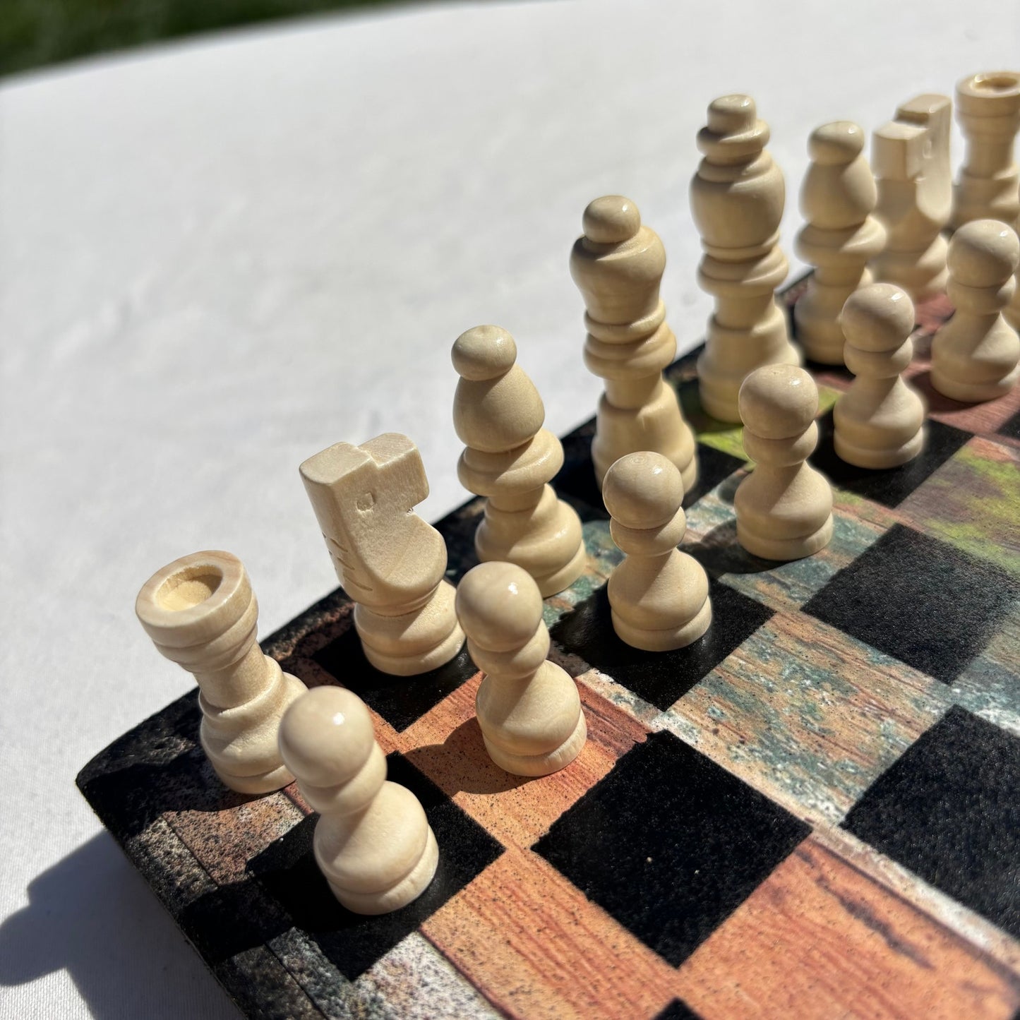 Rustic Design - Scrapbook Chess Set