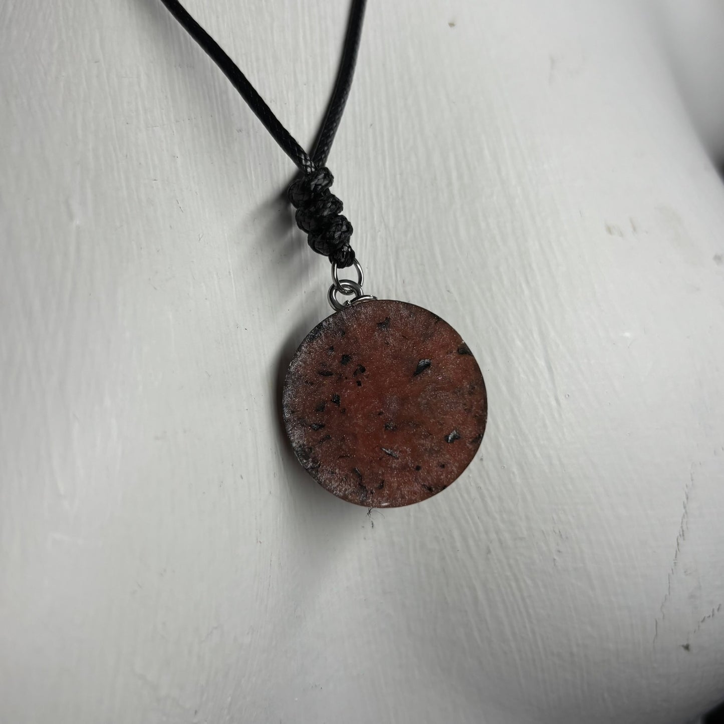 Stone Colored Knight - Handmade Resin Chess Necklace