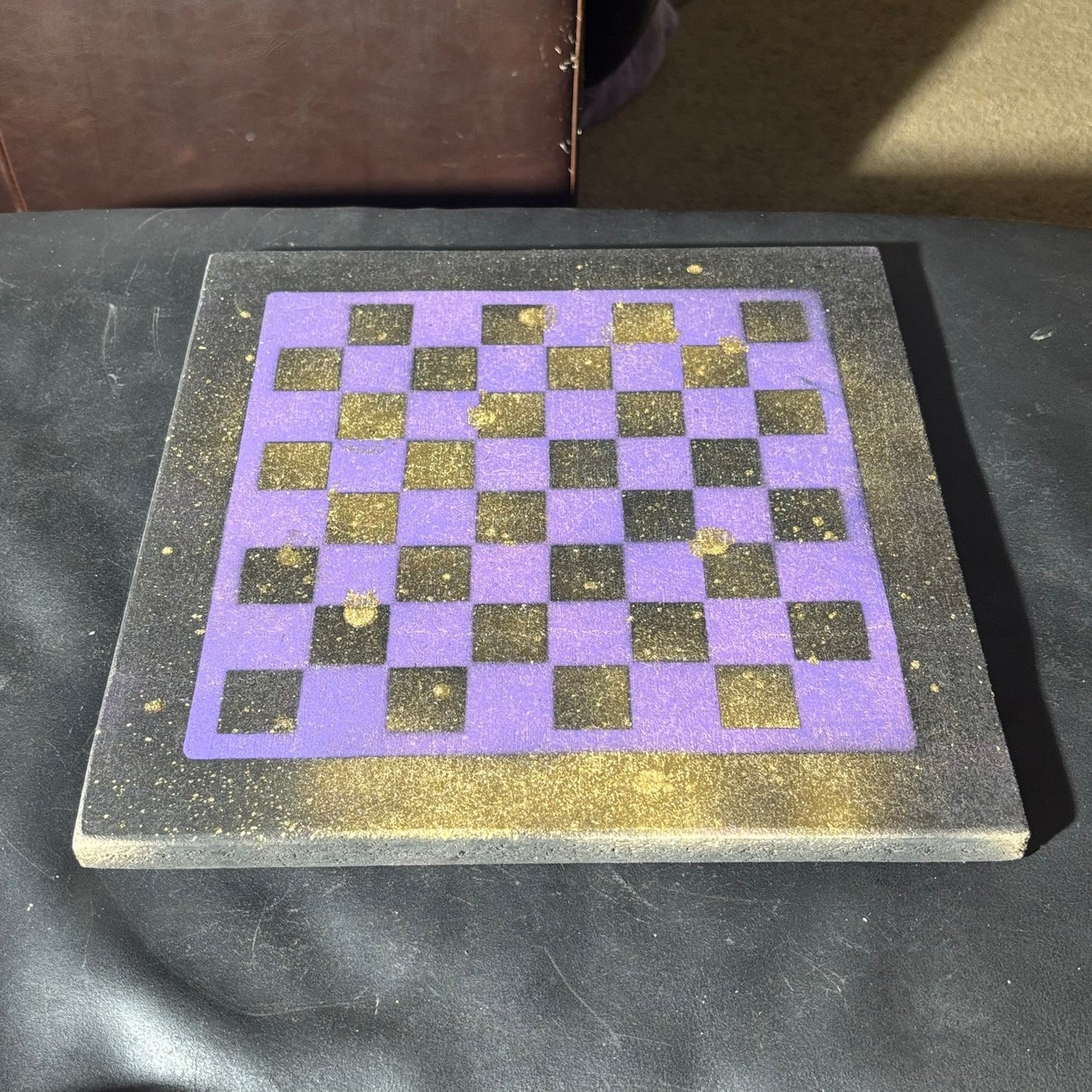 Cosmic Purple & Pink - Painted Chess Set