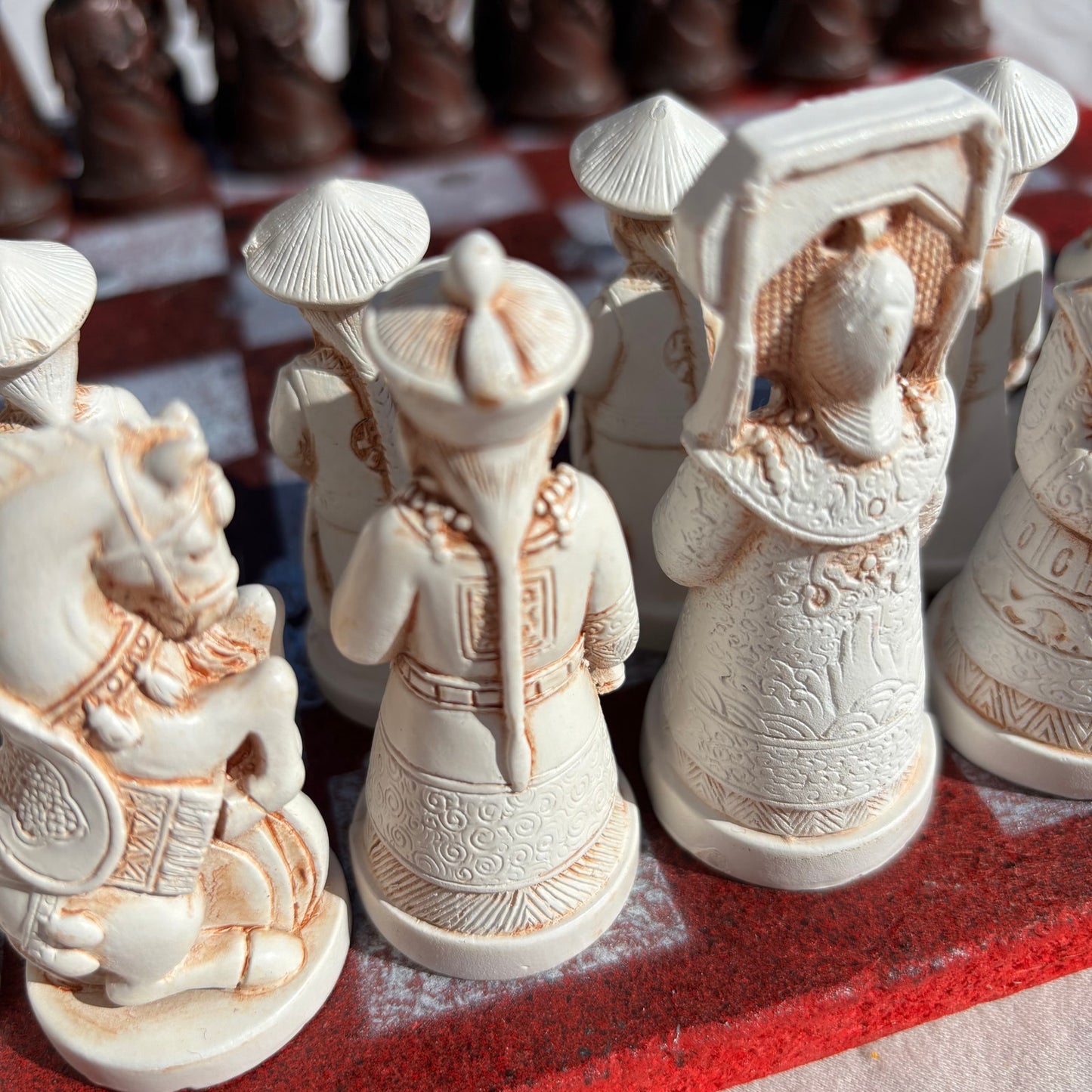 Chrome Red Desire - Chinese Edition Chess Set
