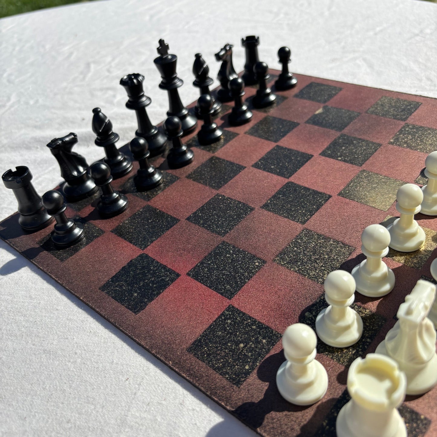 Bronze Gold - Painted Chess Set
