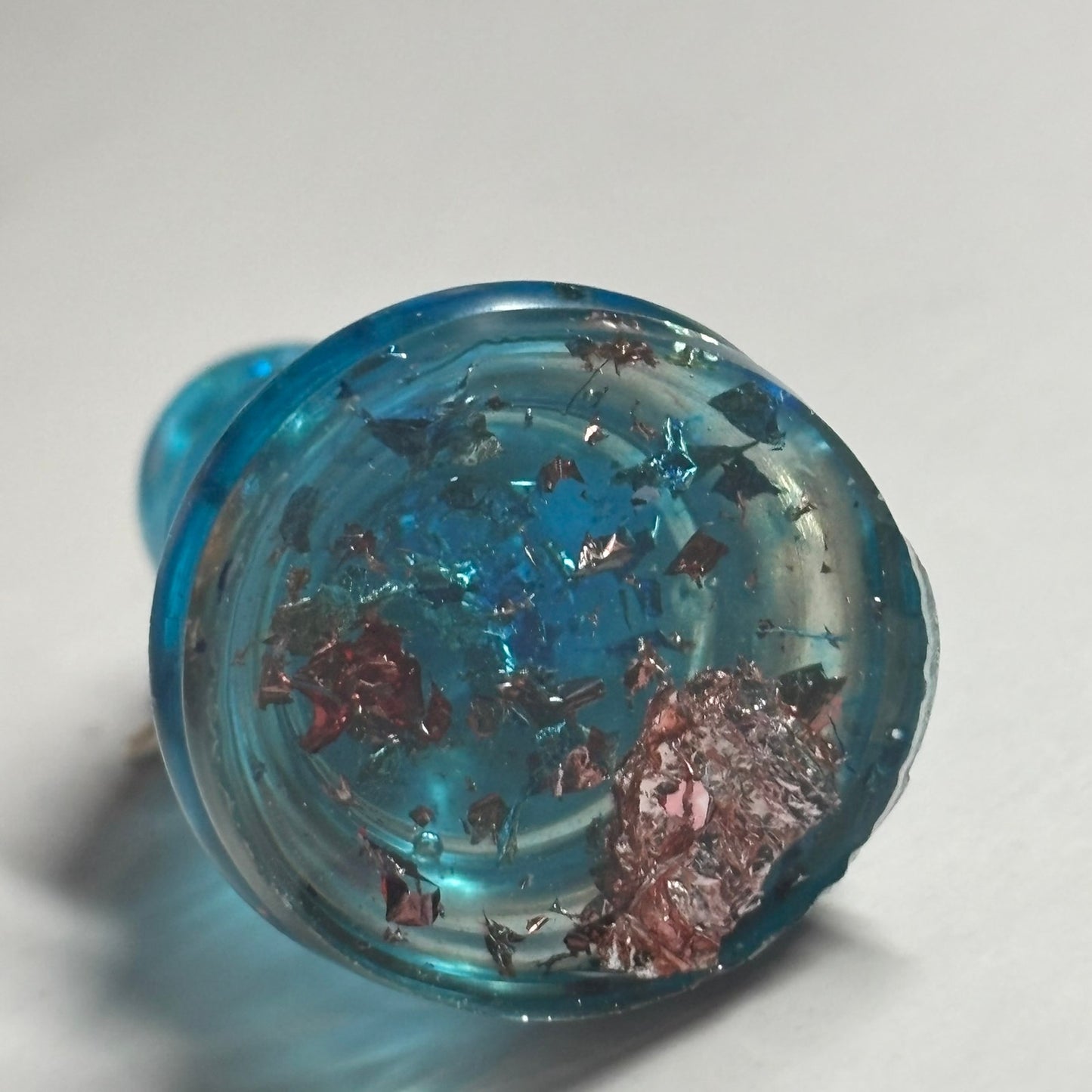 Blue Crystal Bishop - Handmade Resin Keychain