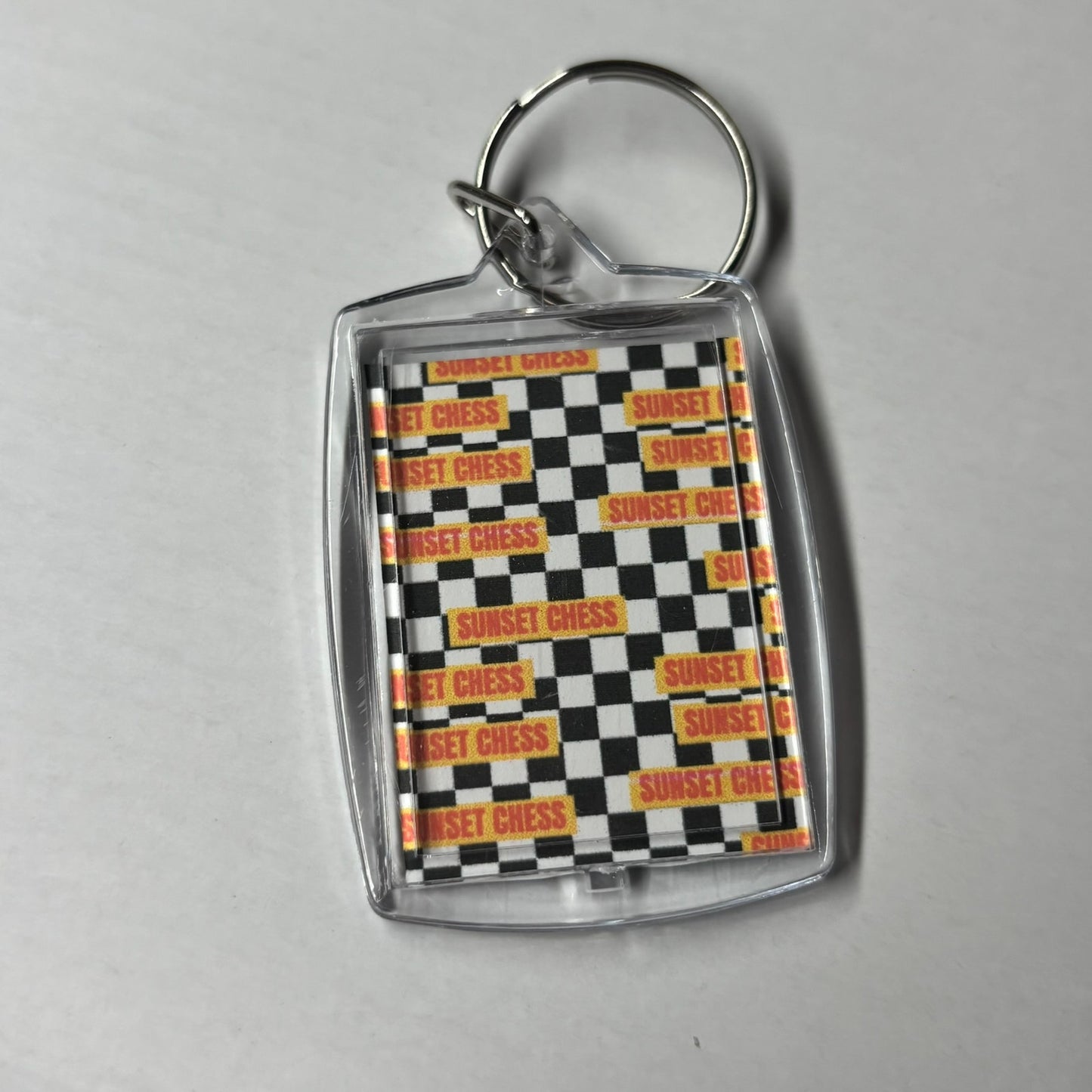 Purple Knight - Chess Photo Keychain