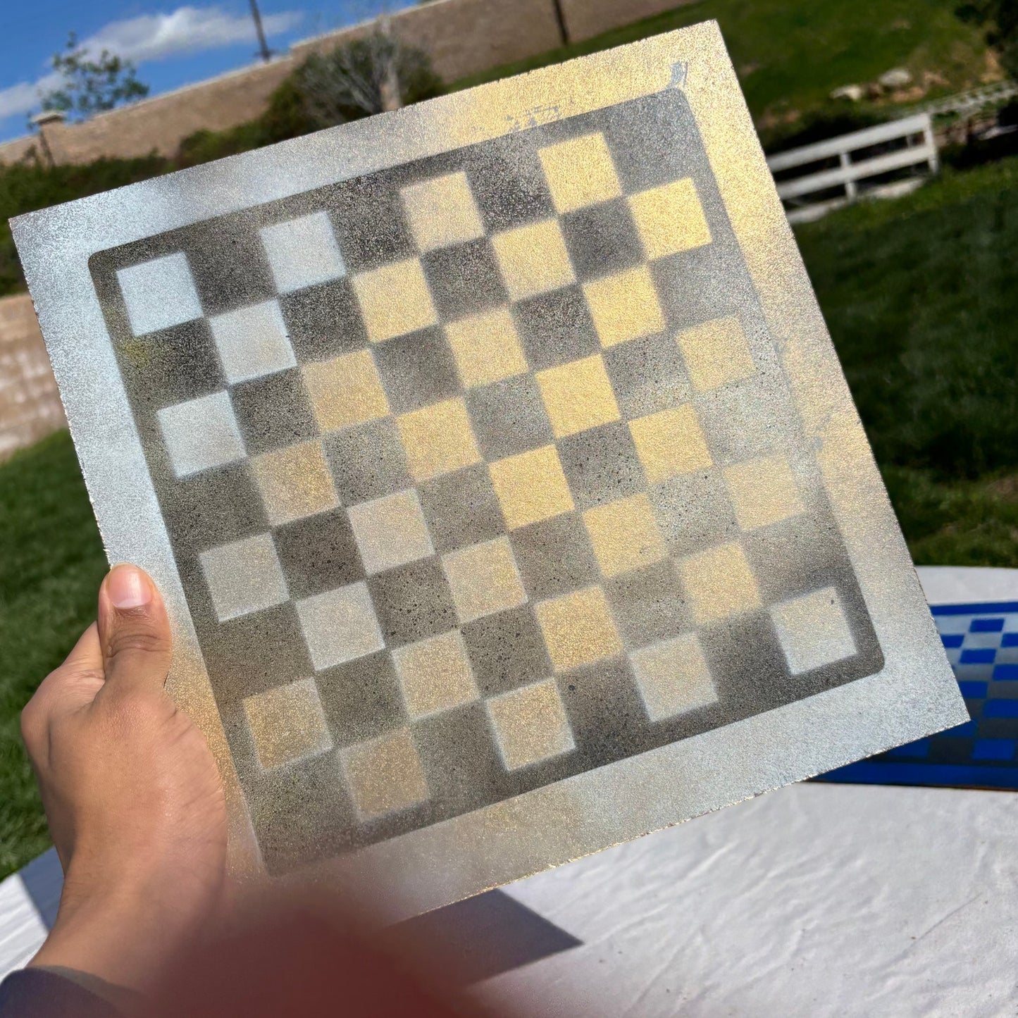 Sunny Gold - Painted Chess Set
