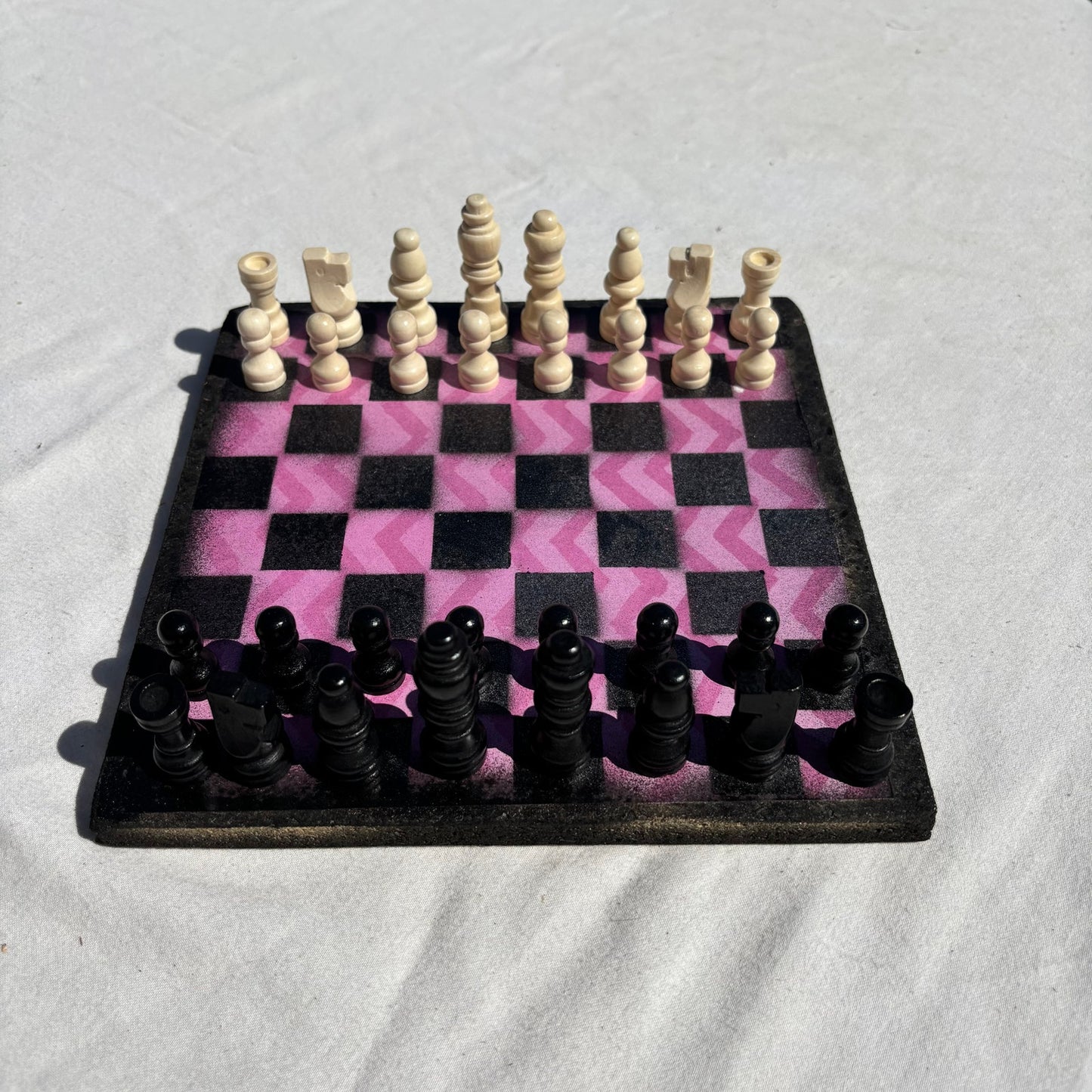 Pink Design - Scrapbook Chess Set