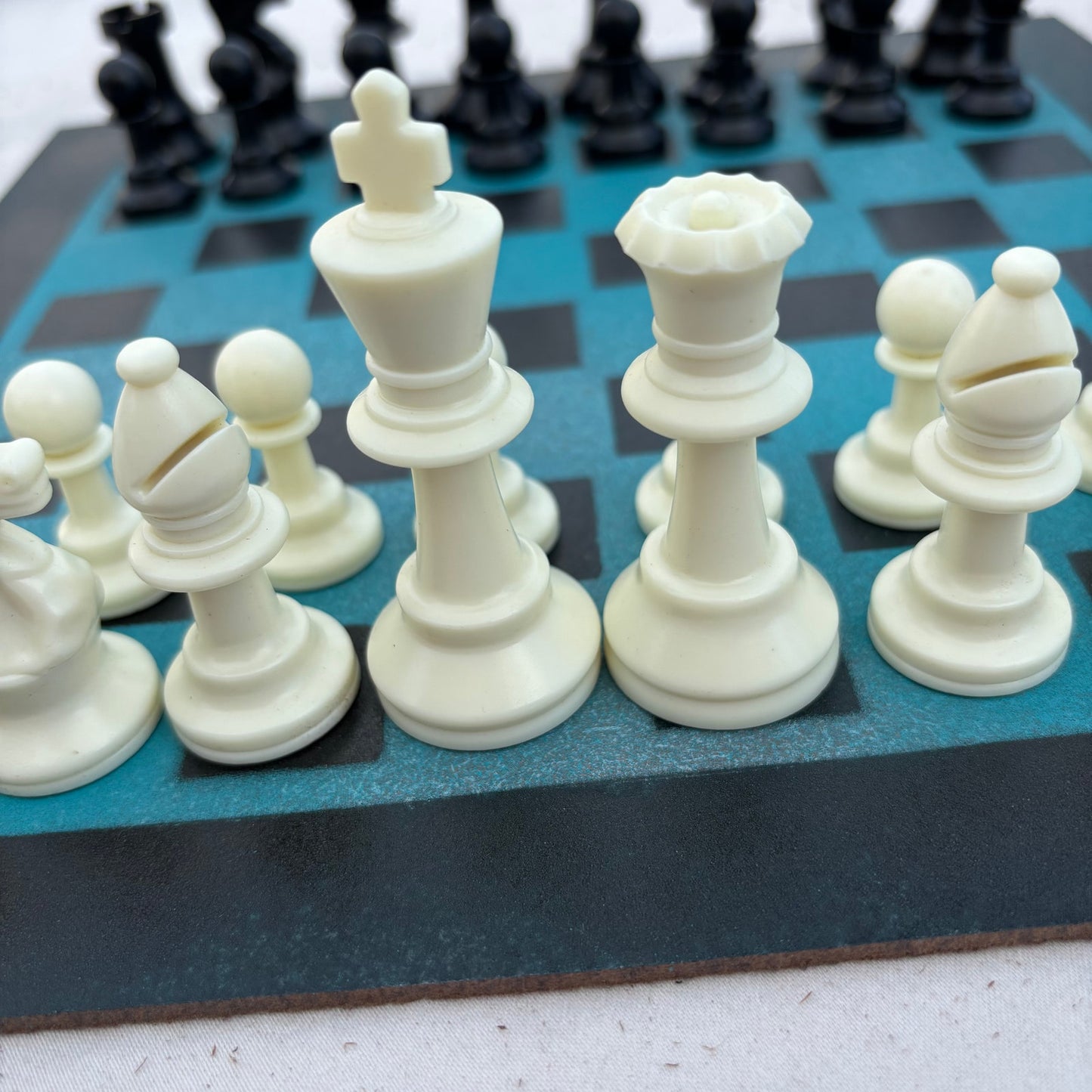Beautiful Blue - Painted Chess Set