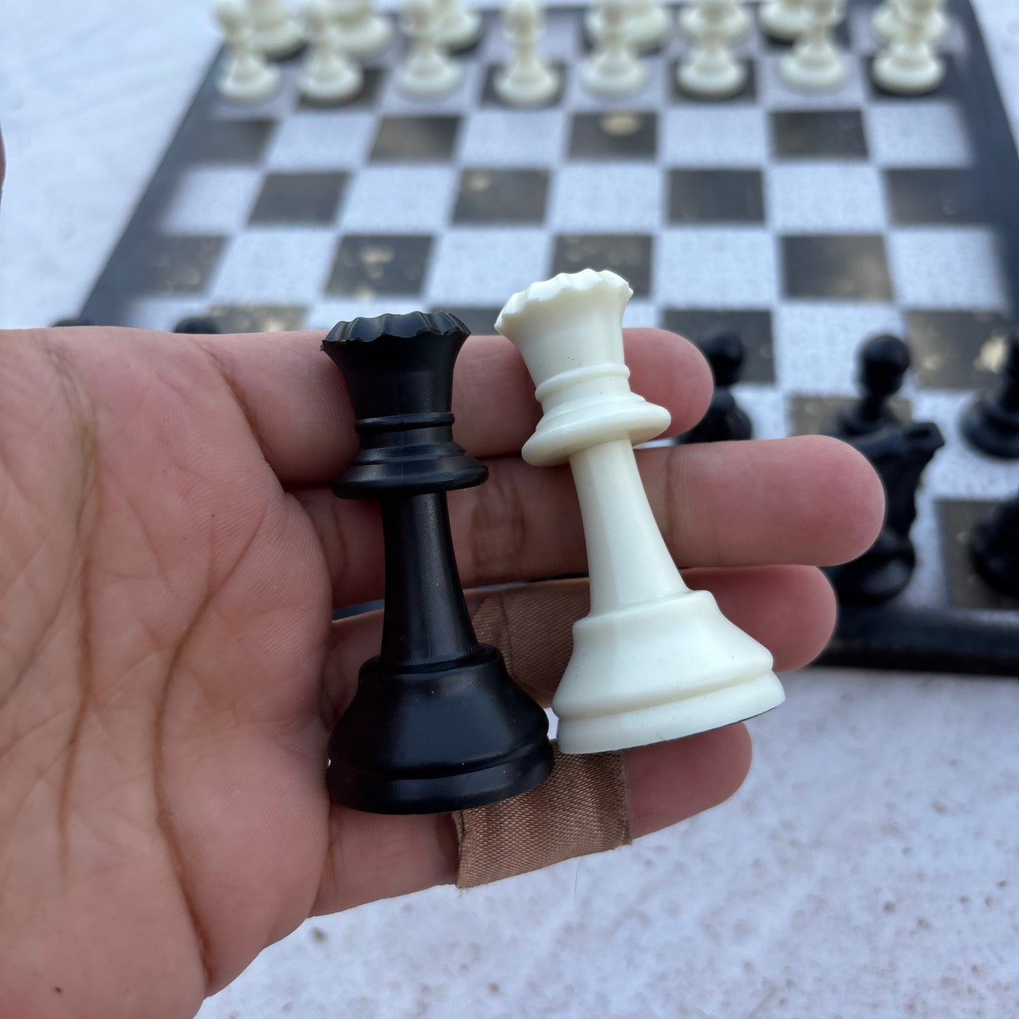 Vintage Golden Drip - Scrapbook Chess Set
