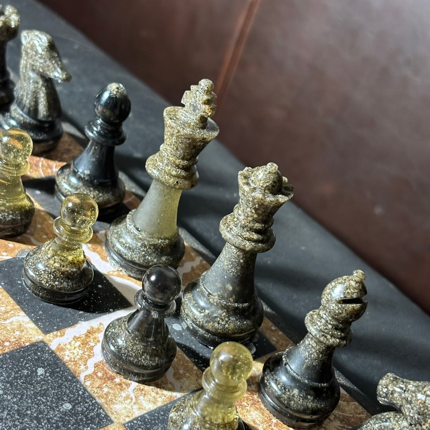 Golden Sunset - Scrapbook Chess Set