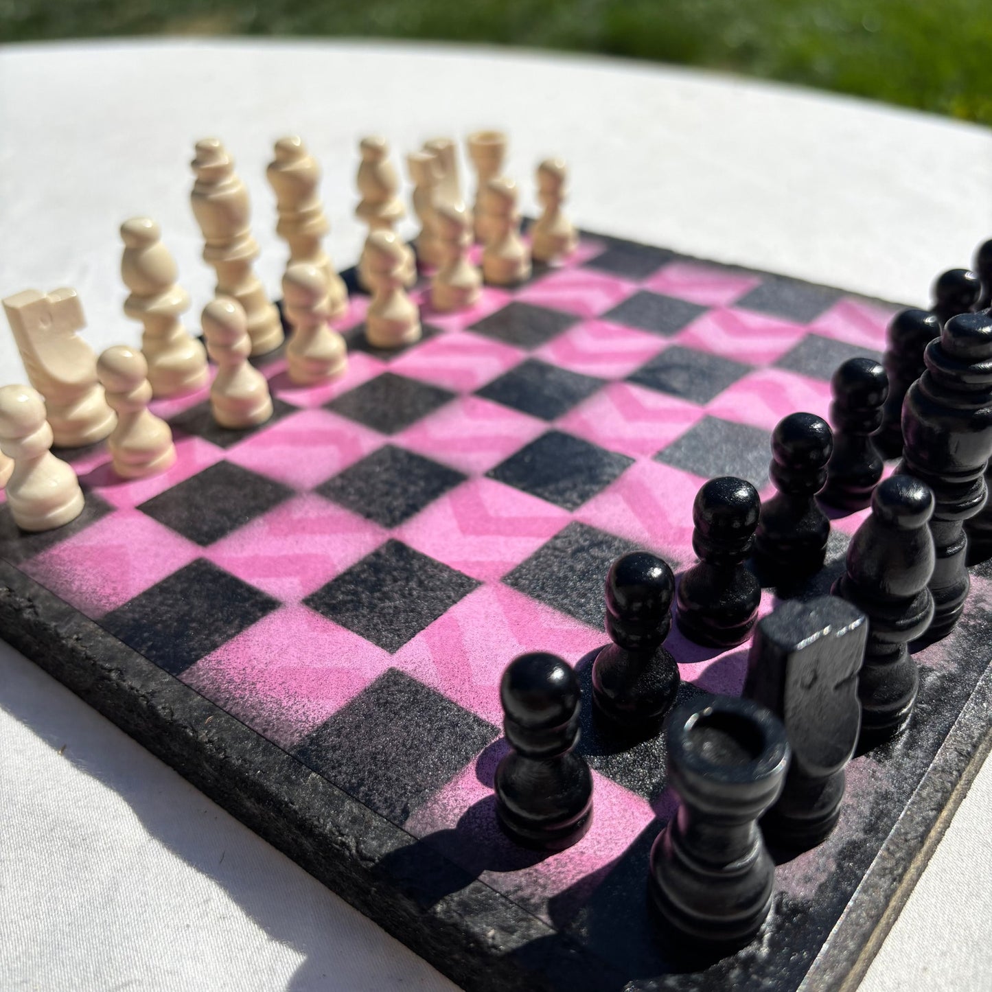 Pink Design - Scrapbook Chess Set