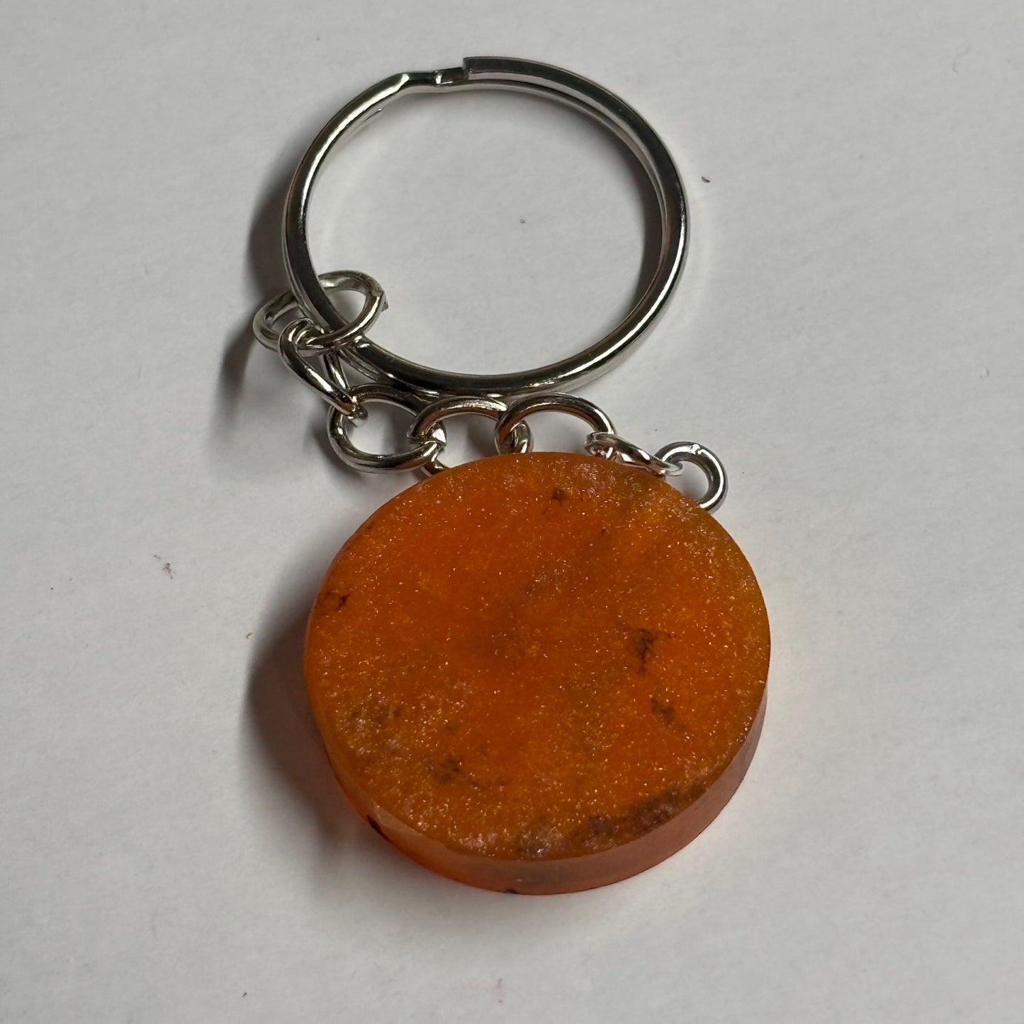 Solid Orange Pawn - Handmade Resin Keychain