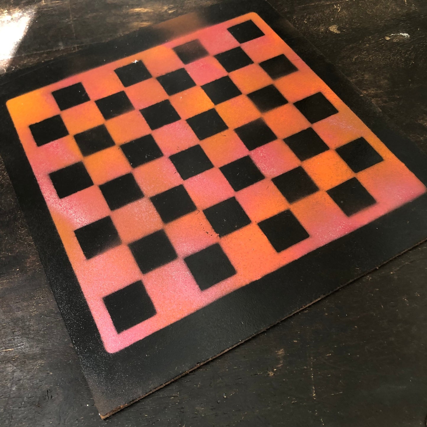 Cool Orange - Painted Chess Set