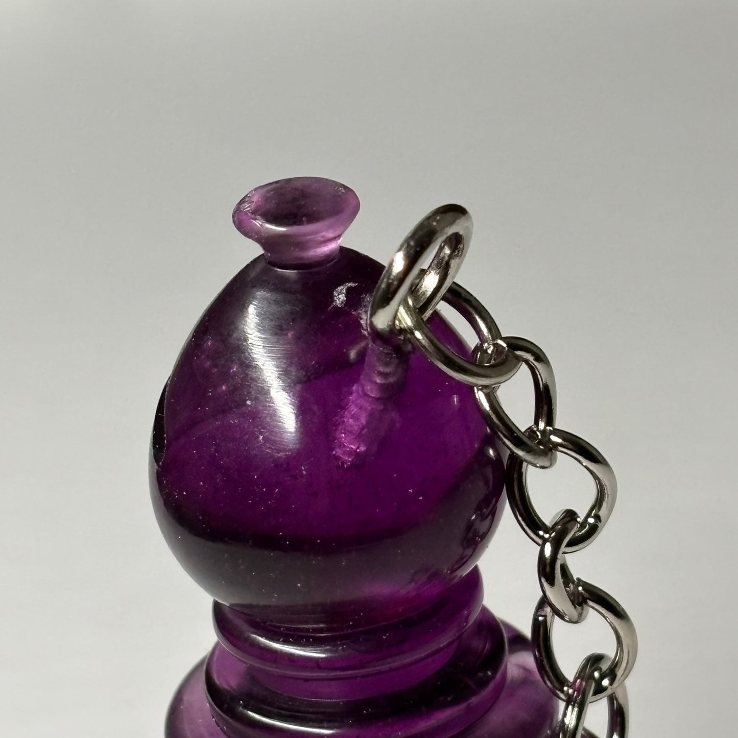 Mystic Purple Bishop - Handmade Resin Keychain - Large Edition