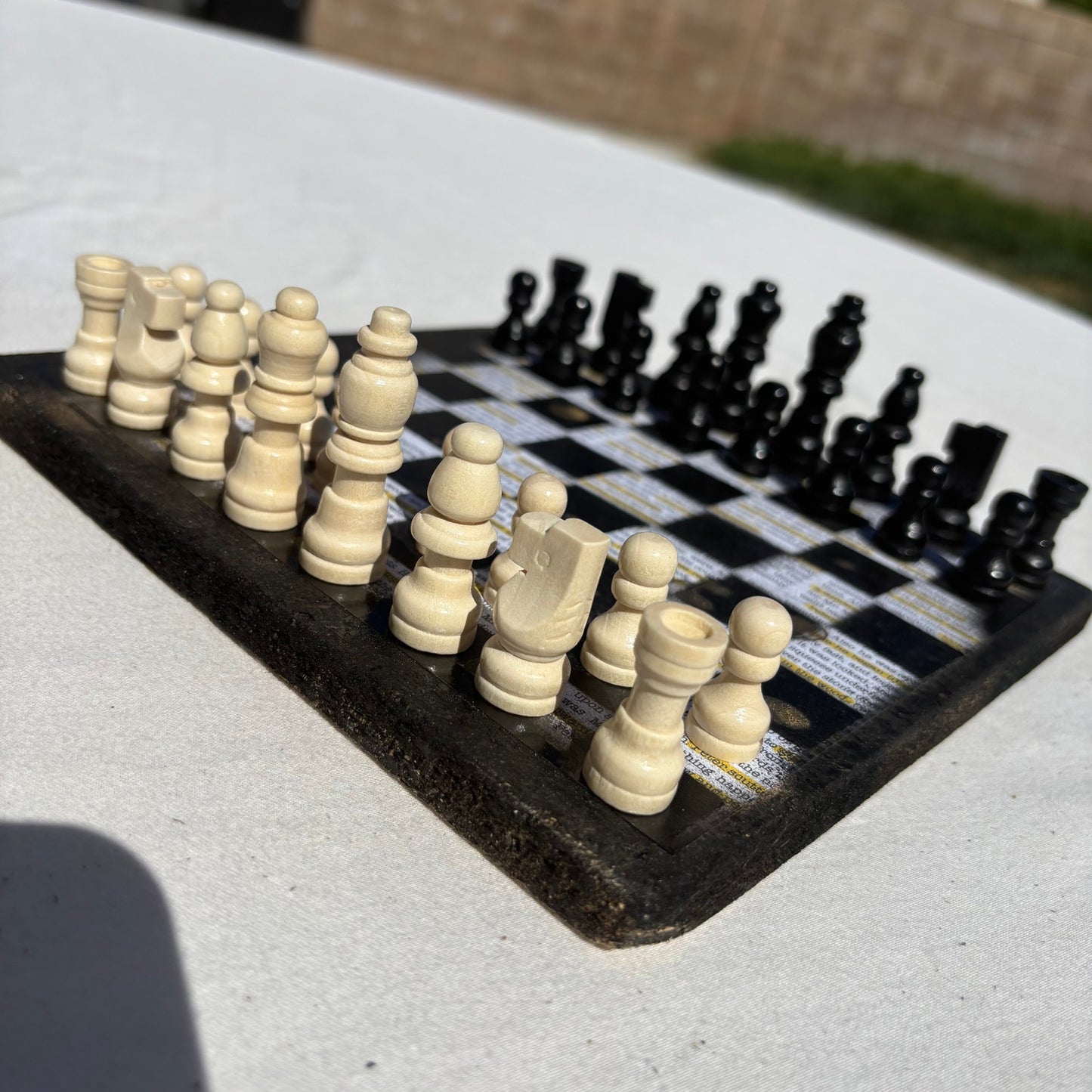 Study Book - Scrapbook Chess Set