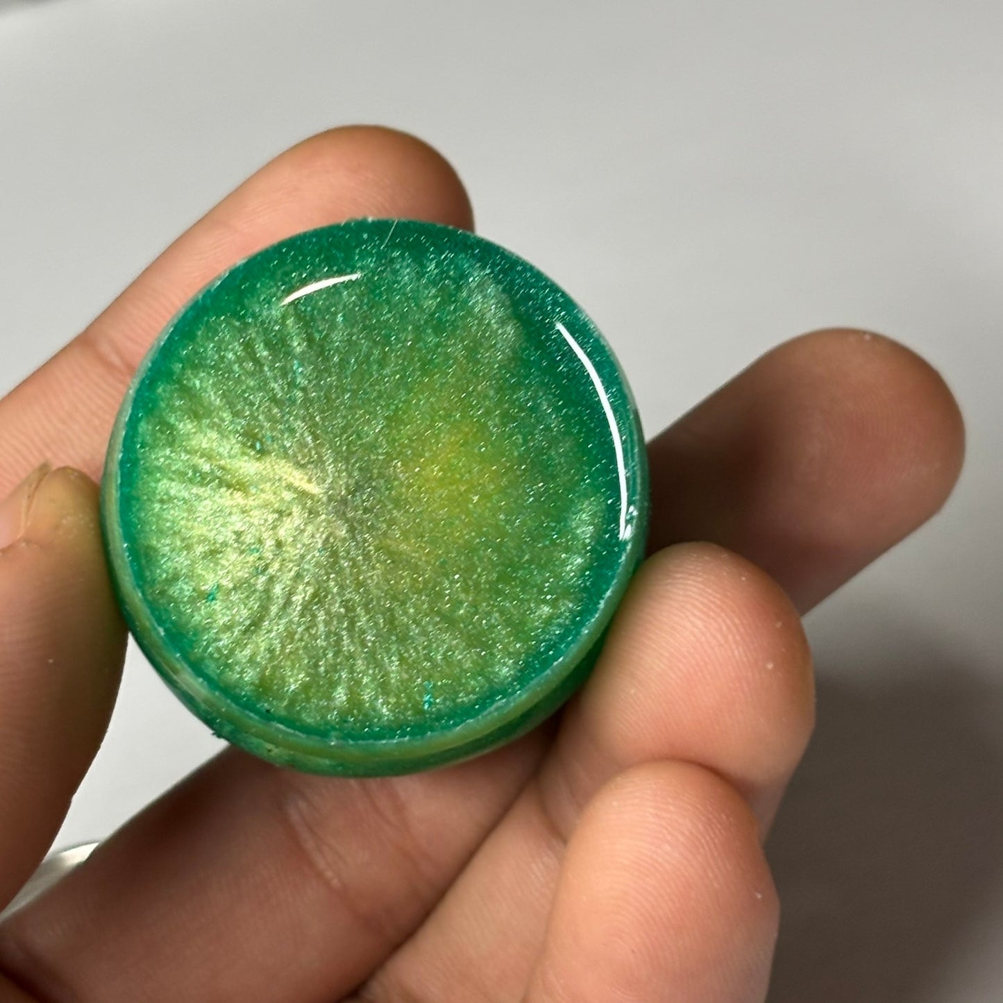 Lemon Swirl King - Handmade Resin Keychain - Large Edition