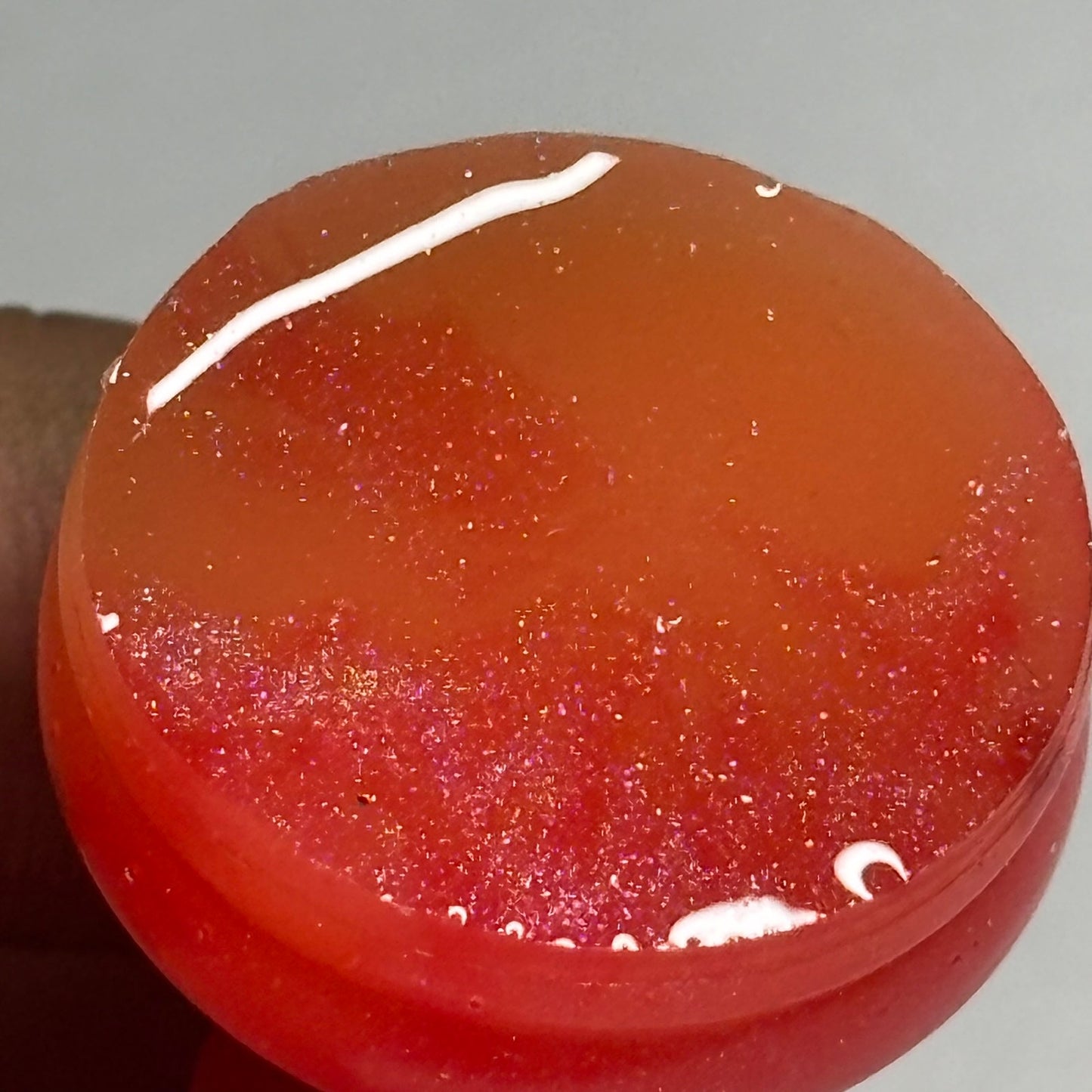 Fire Red - Handmade Resin Keychain