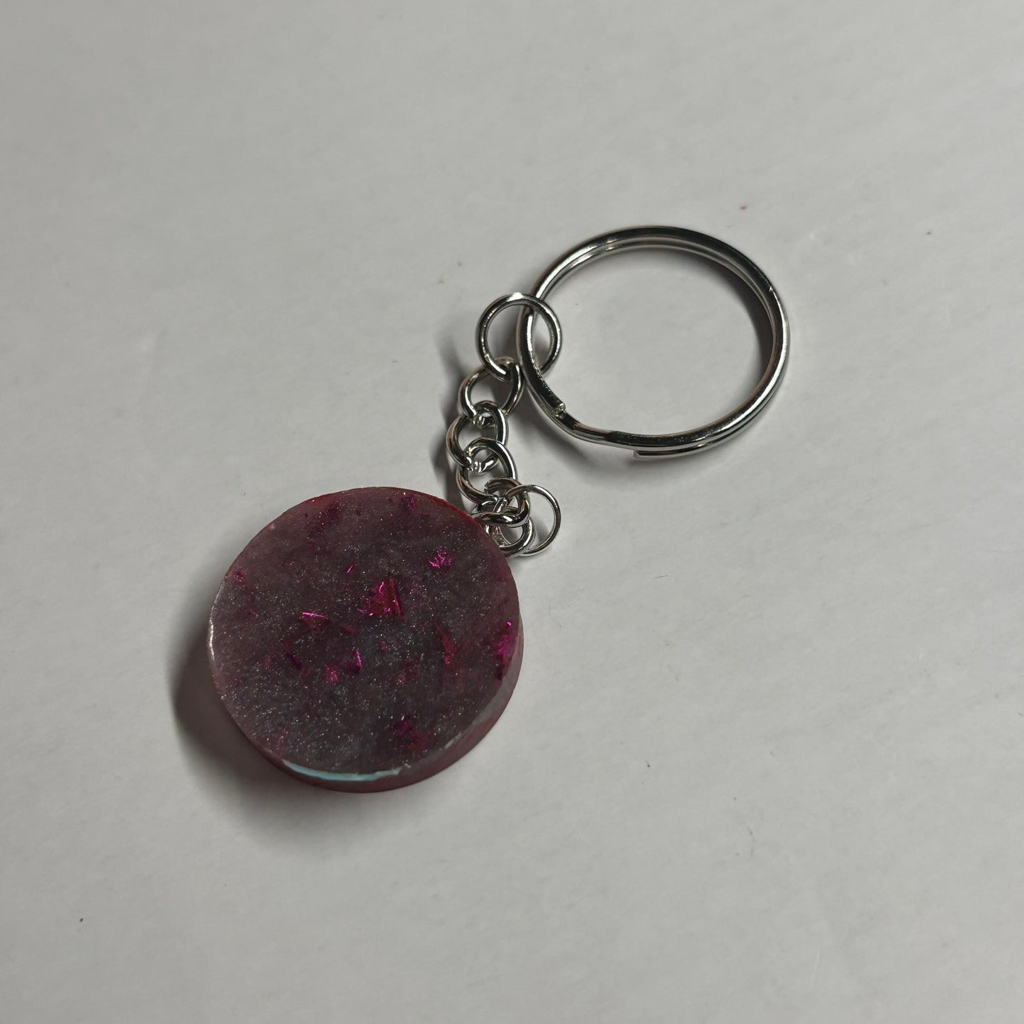 Purple Red Rook - Handmade Resin Keychain