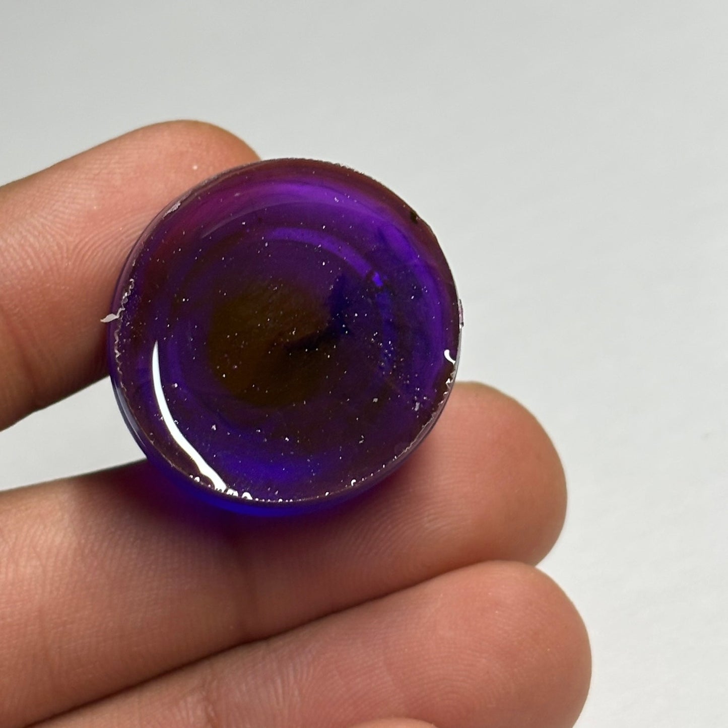 Purple/Red King - Handmade Resin Keychain