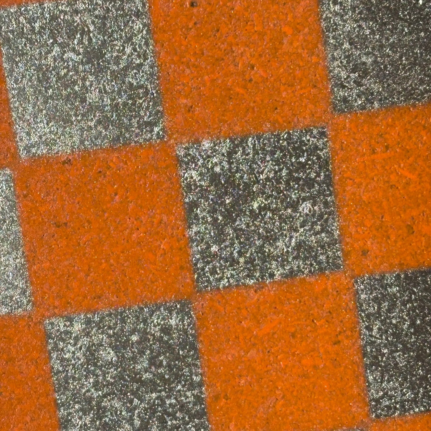 Goldish Orange - Painted Chess Board
