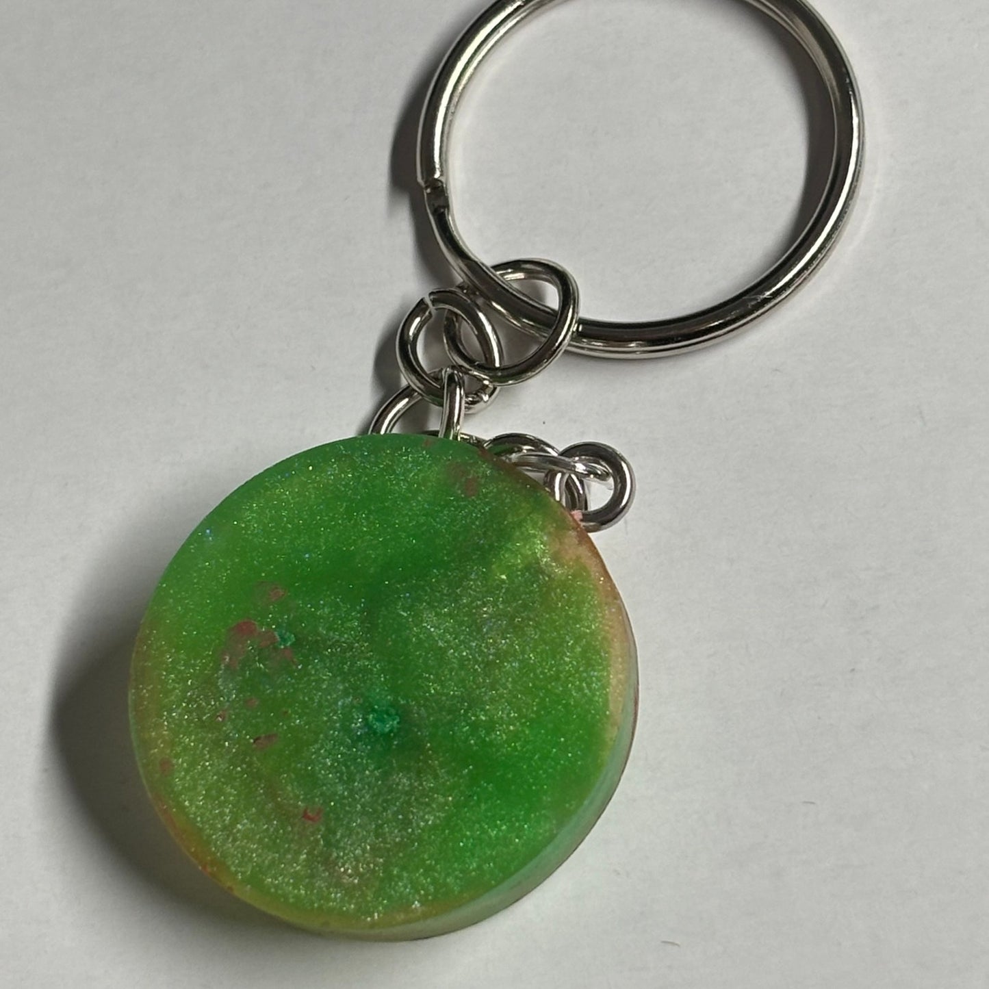 Green Red Pawn - Handmade Resin Keychain