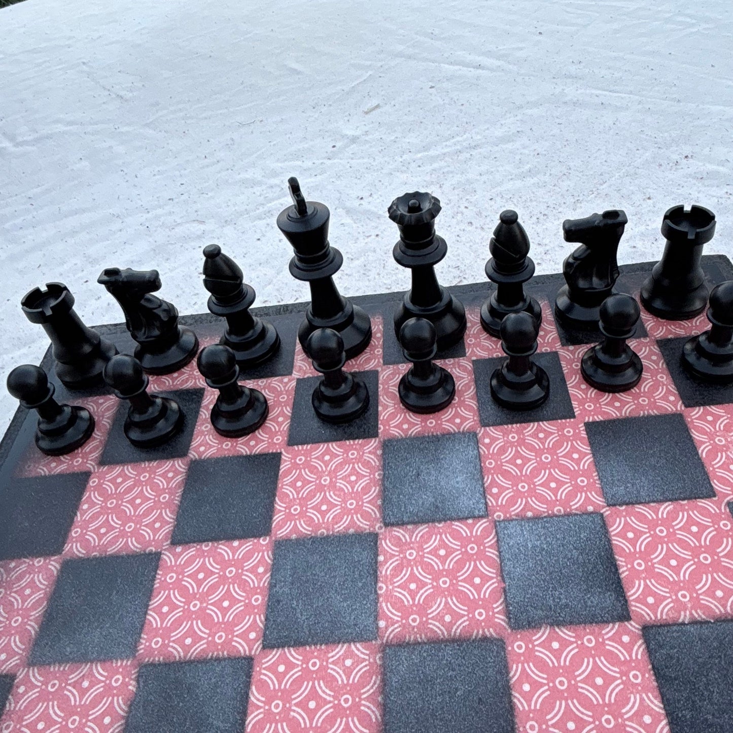 Vintage Red - Scrapbook Chess Set