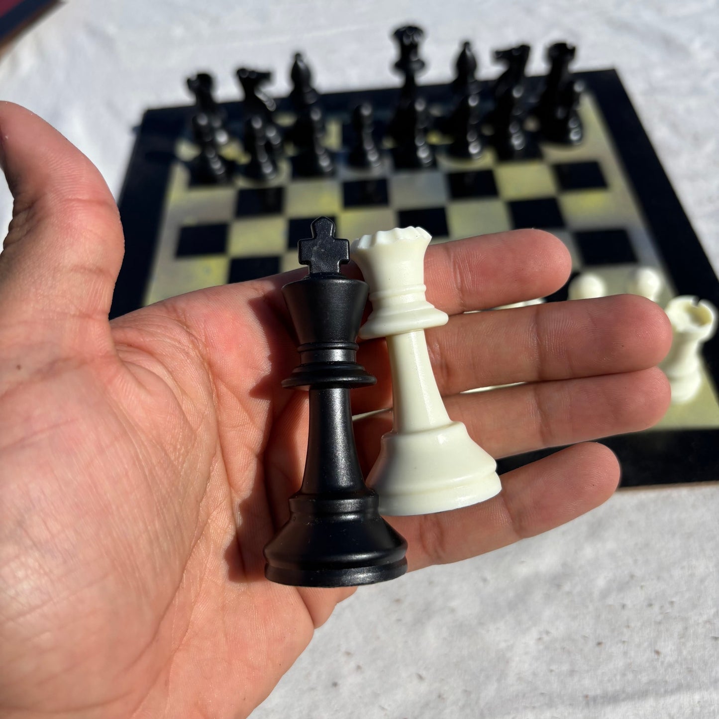 Toxic Green - Painted Chess Set