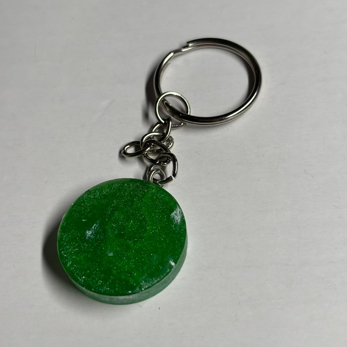 Dark Green Bishop - Handmade Resin Keychain