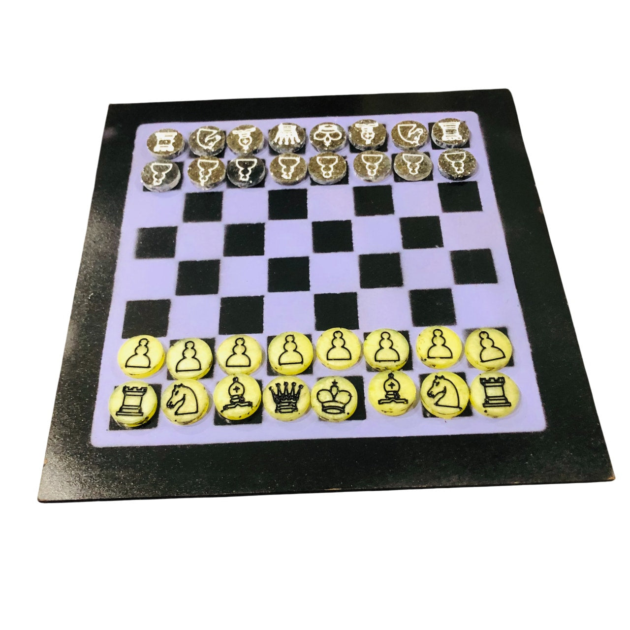 Classic Purple - Painted Chess Set
