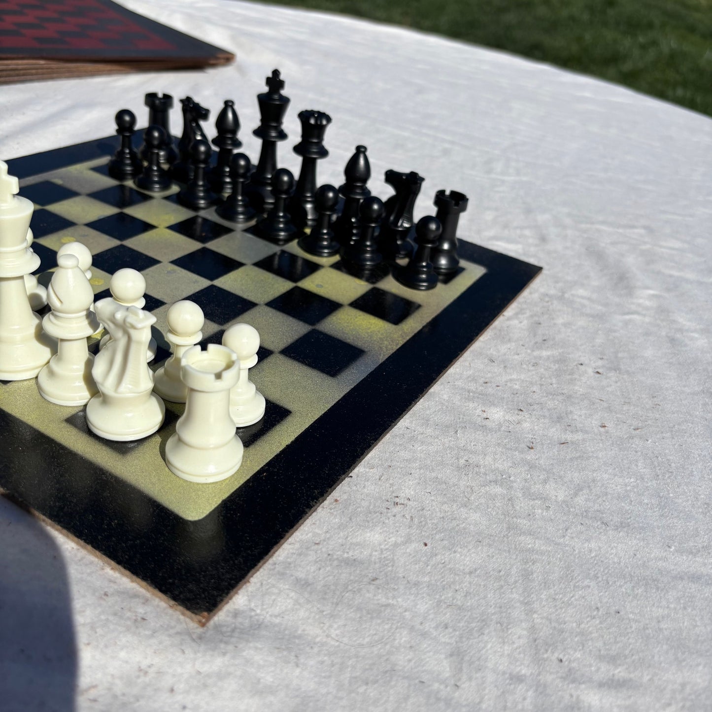 Toxic Green - Painted Chess Set