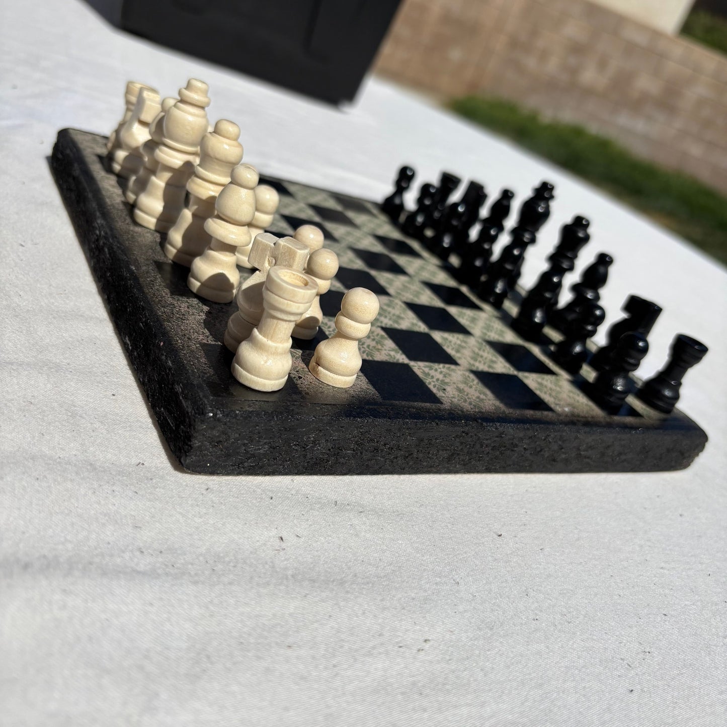 Vintage Green - Scrapbook Chess Set