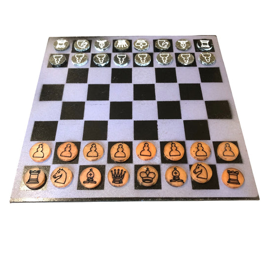 Hue Purple - Painted Chess Set