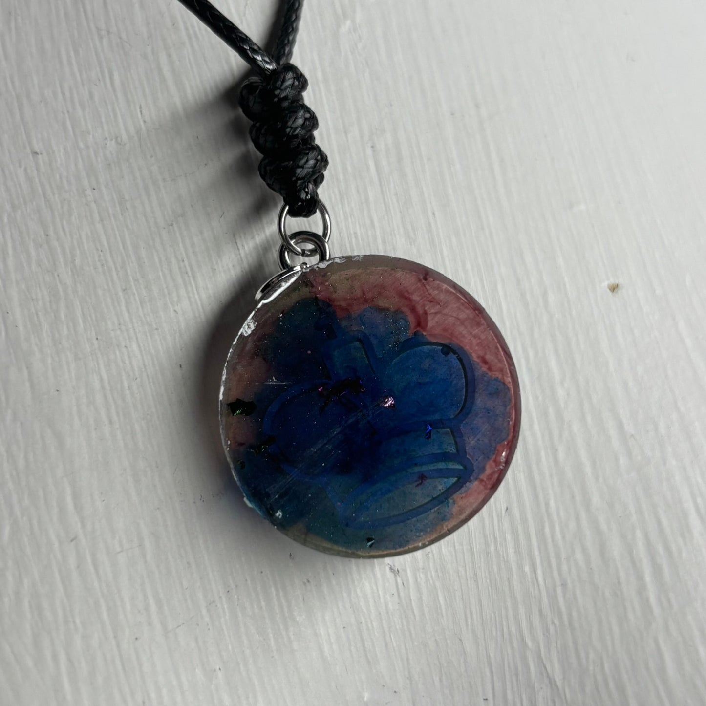 Cosmic King - Handmade Resin Chess Necklace