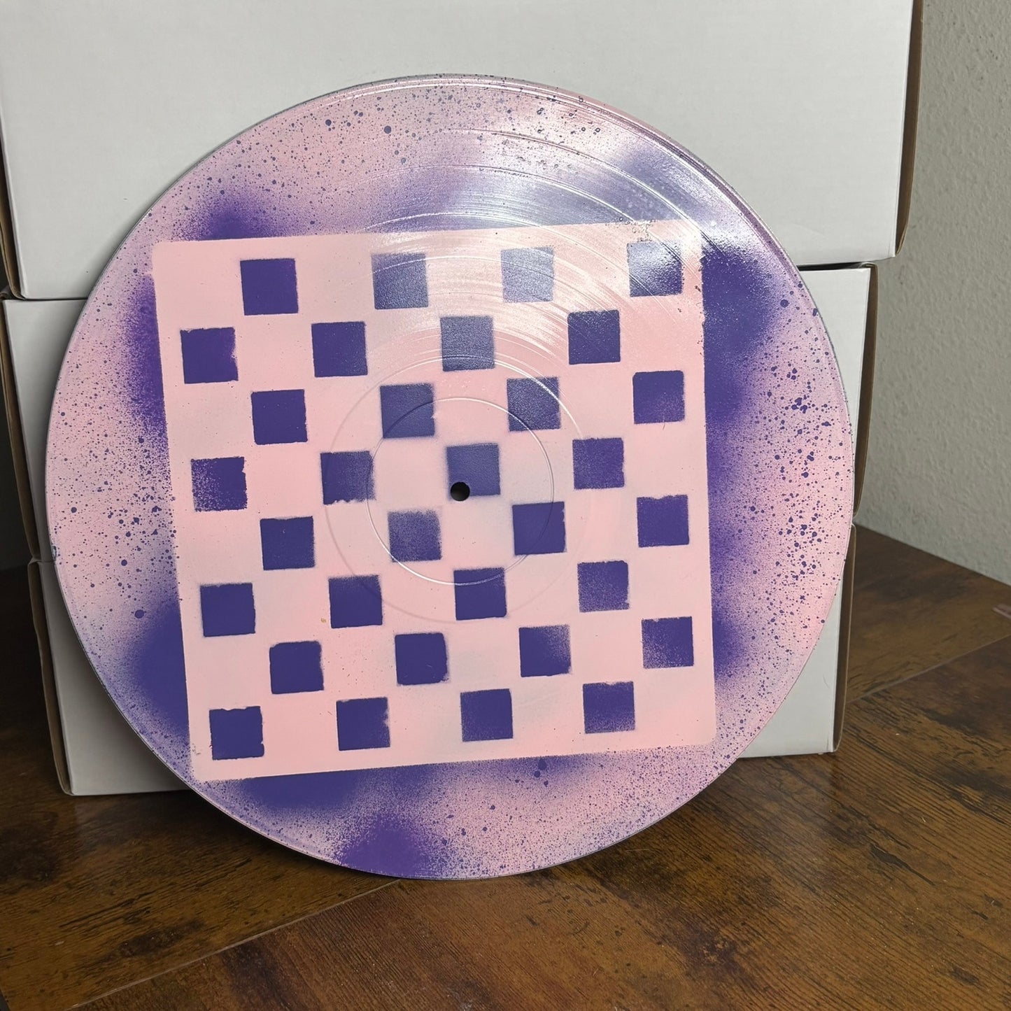 Dotted Purple Pink - Vinyl Chess Board