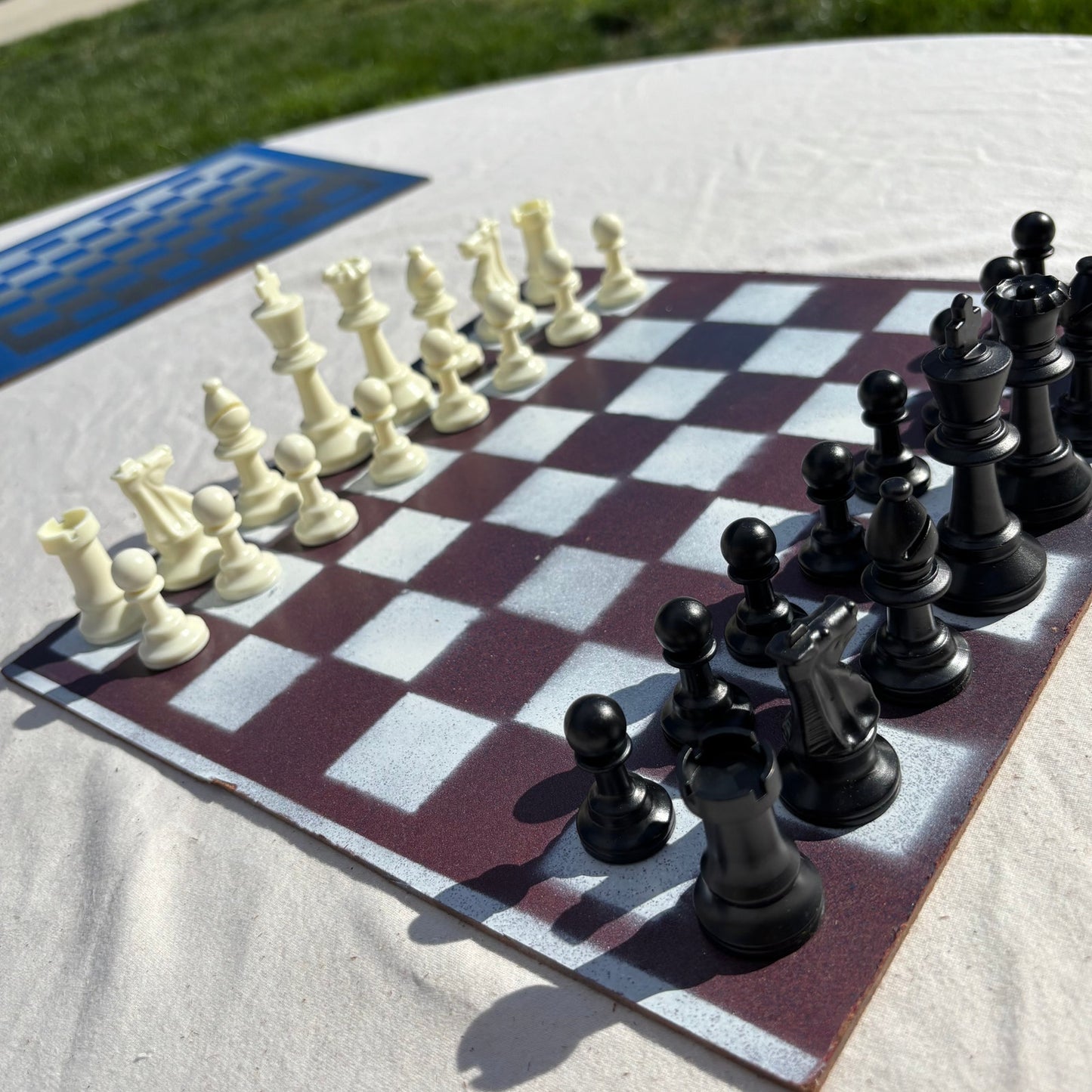 Fading Opal- Painted Chess Set