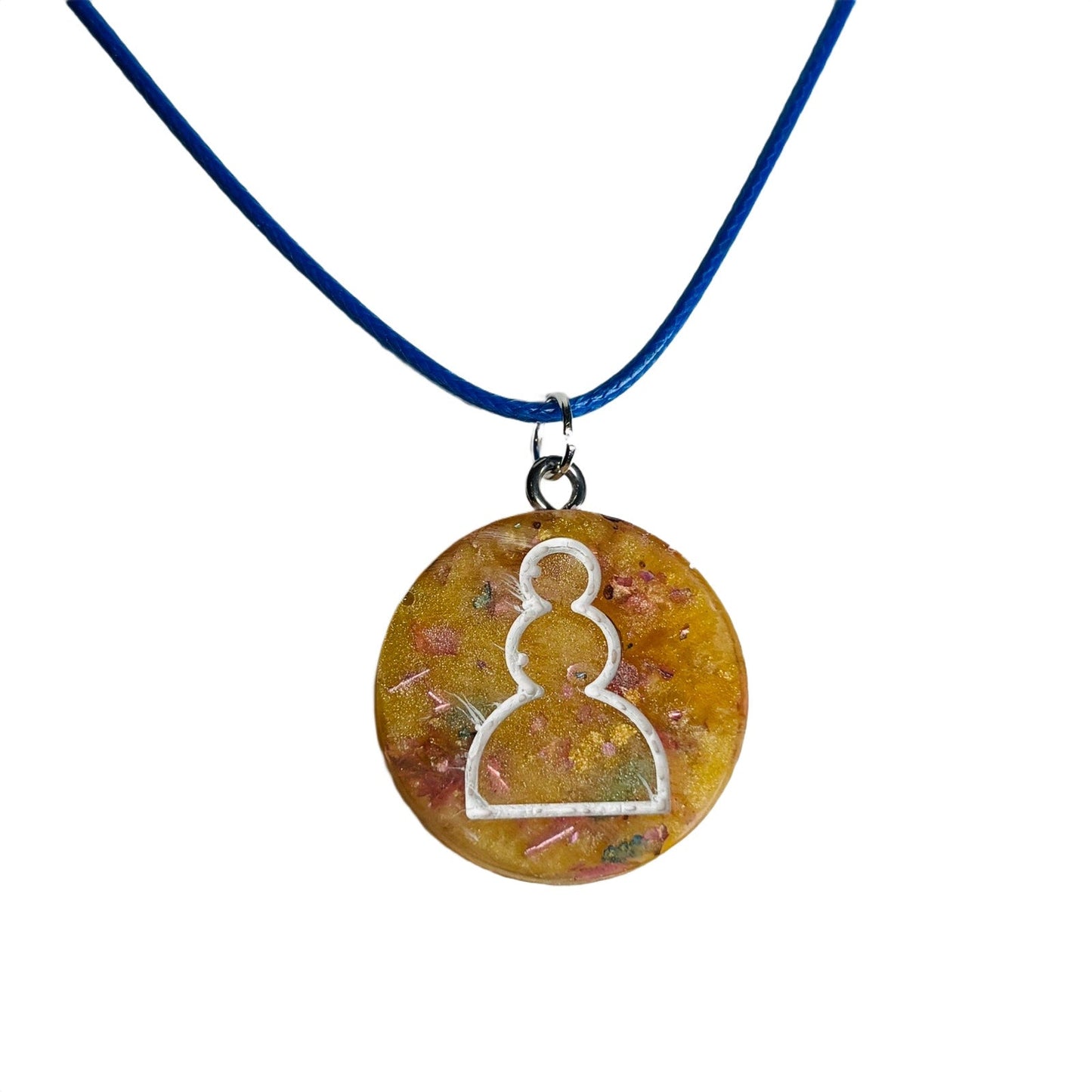 🎁 Banana Yellow Pawn - Handmade Resin Chess Necklace (100% off)