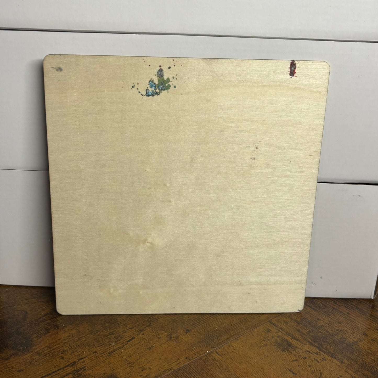 Golden Snow - Painted Thin Wooden Chess Board