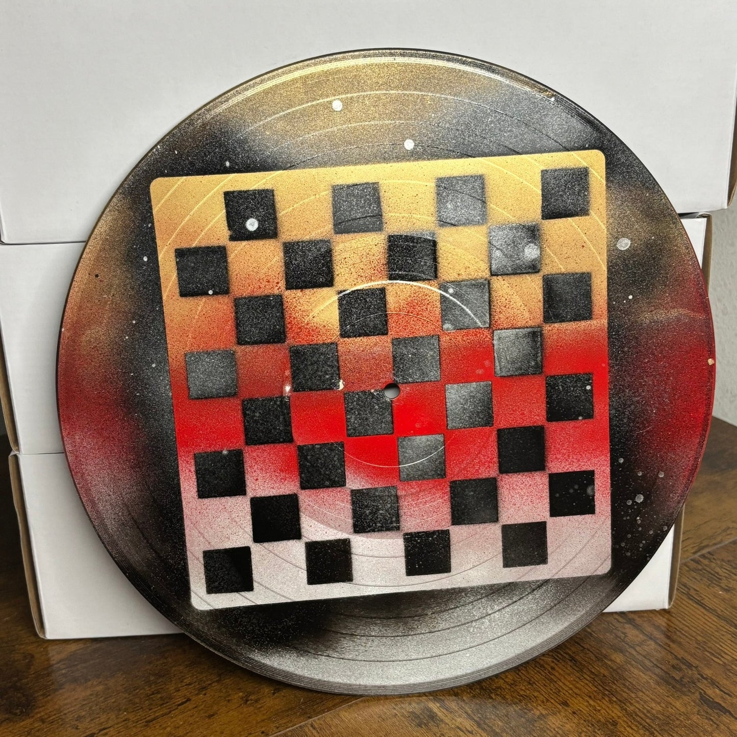 Space Gold Color Mix - Vinyl Chess Board