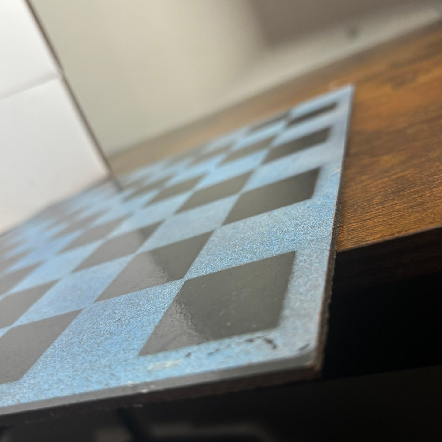 Blue Sky - Painted Chess Board