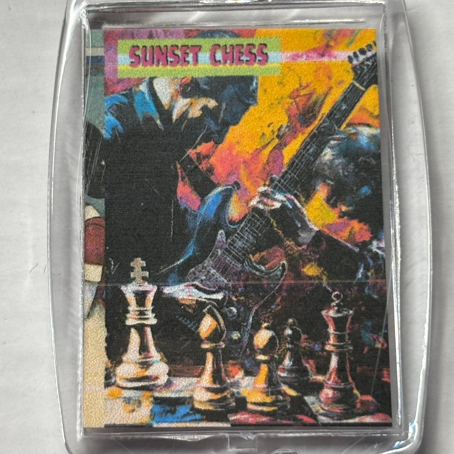 Rock n Roll - Chess Photo Keychain