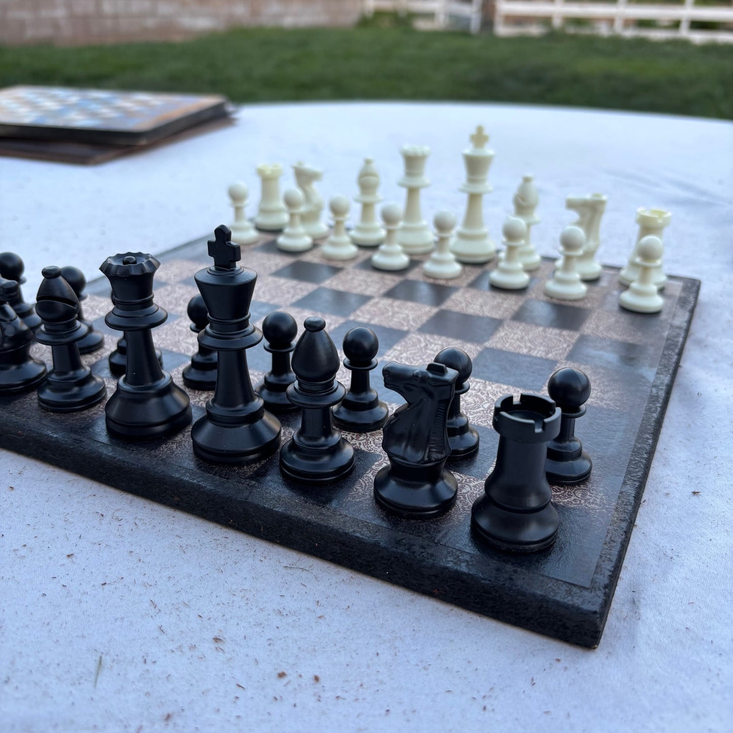 Vintage Brown - Scrapbook Chess Set