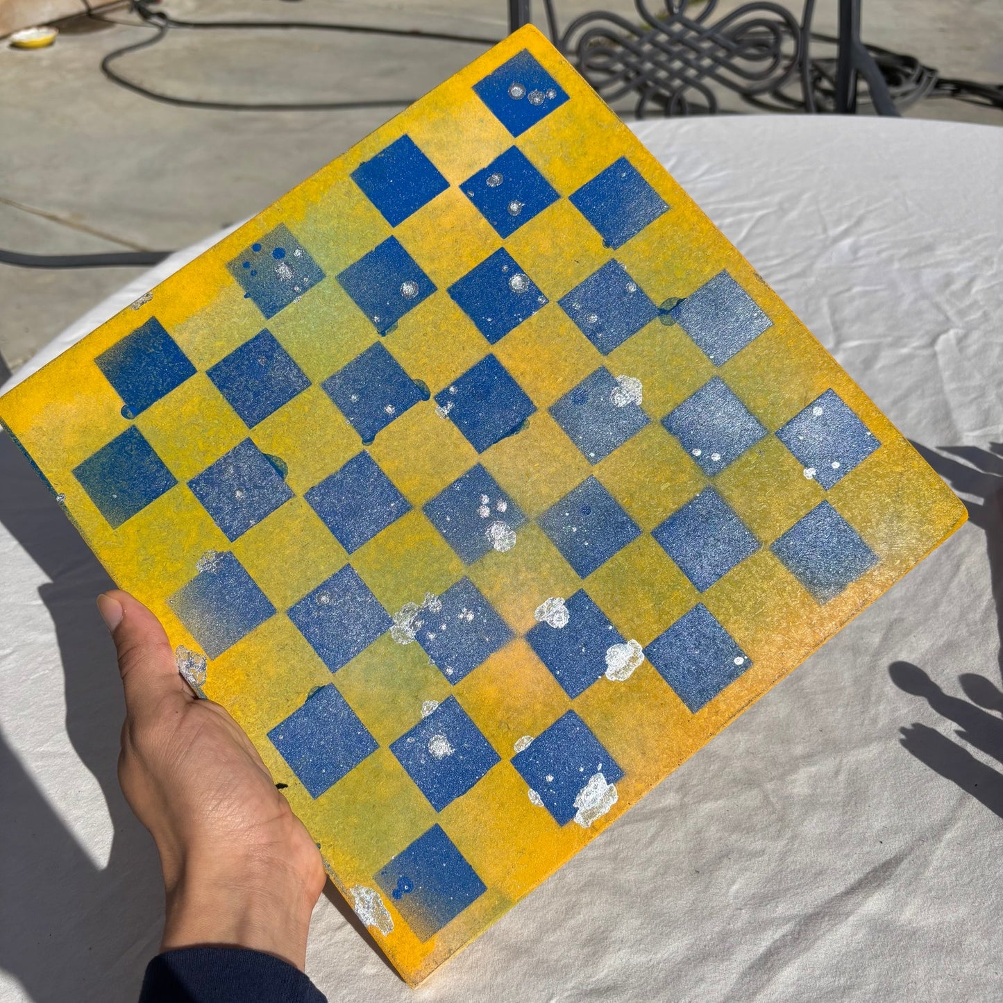 Yellow Blue Mist - Chinese Edition Chess Set