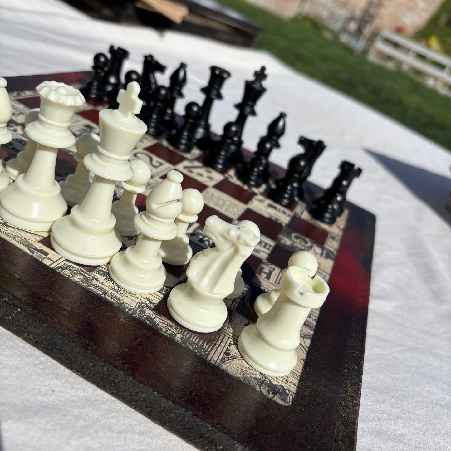 Vintage Casino - Scrapbook Chess Set