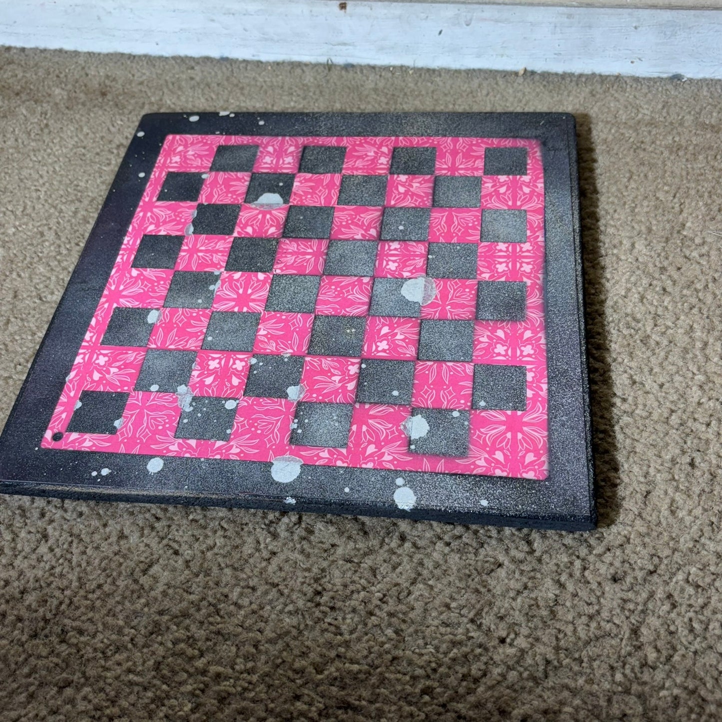 Classy Red - Scrapbook Chess Board