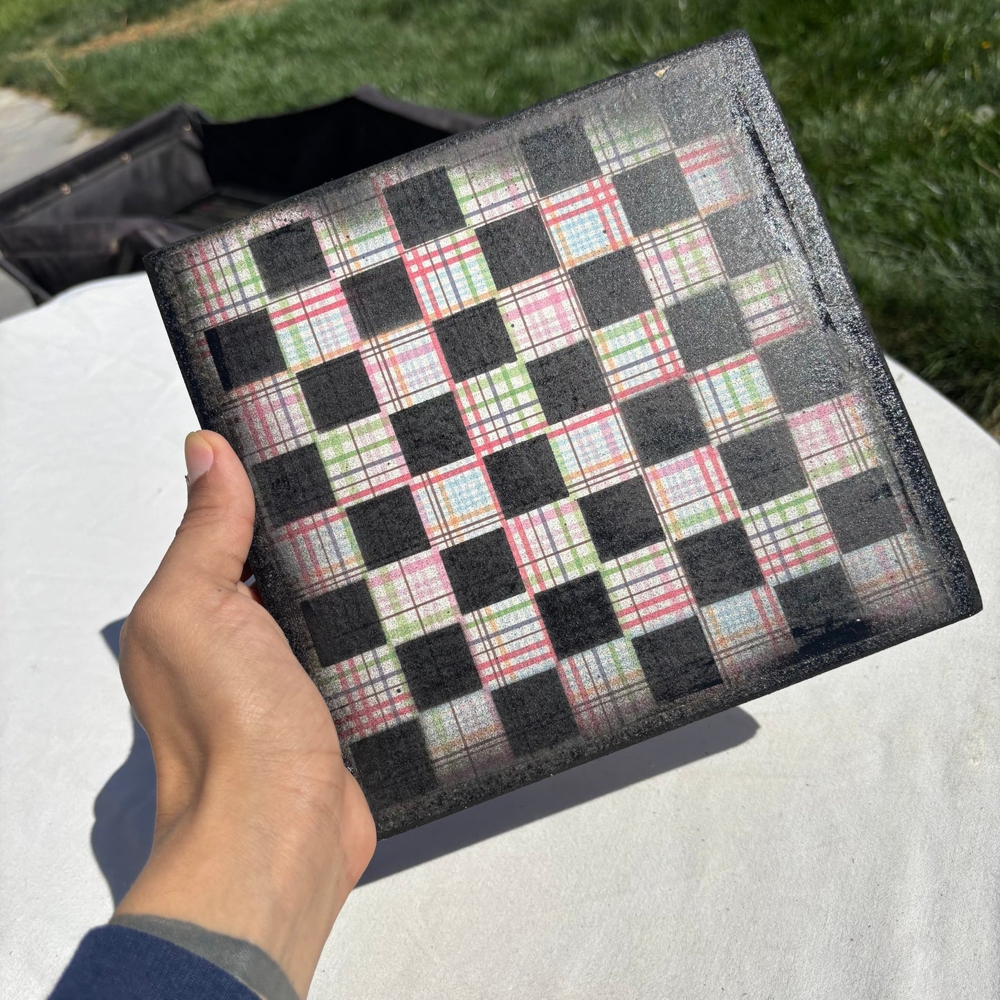 Colorful Lines - Scrapbook Chess Set