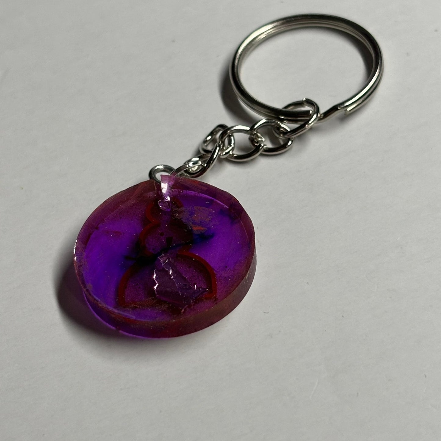Cosmic Purple Pawn - Handmade Resin Keychain