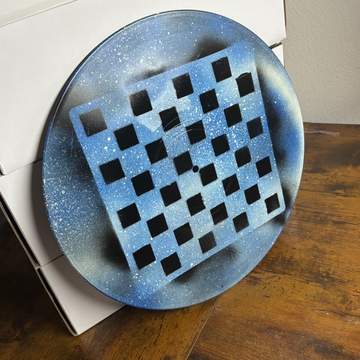 Galaxy Blue - Vinyl Chess Board