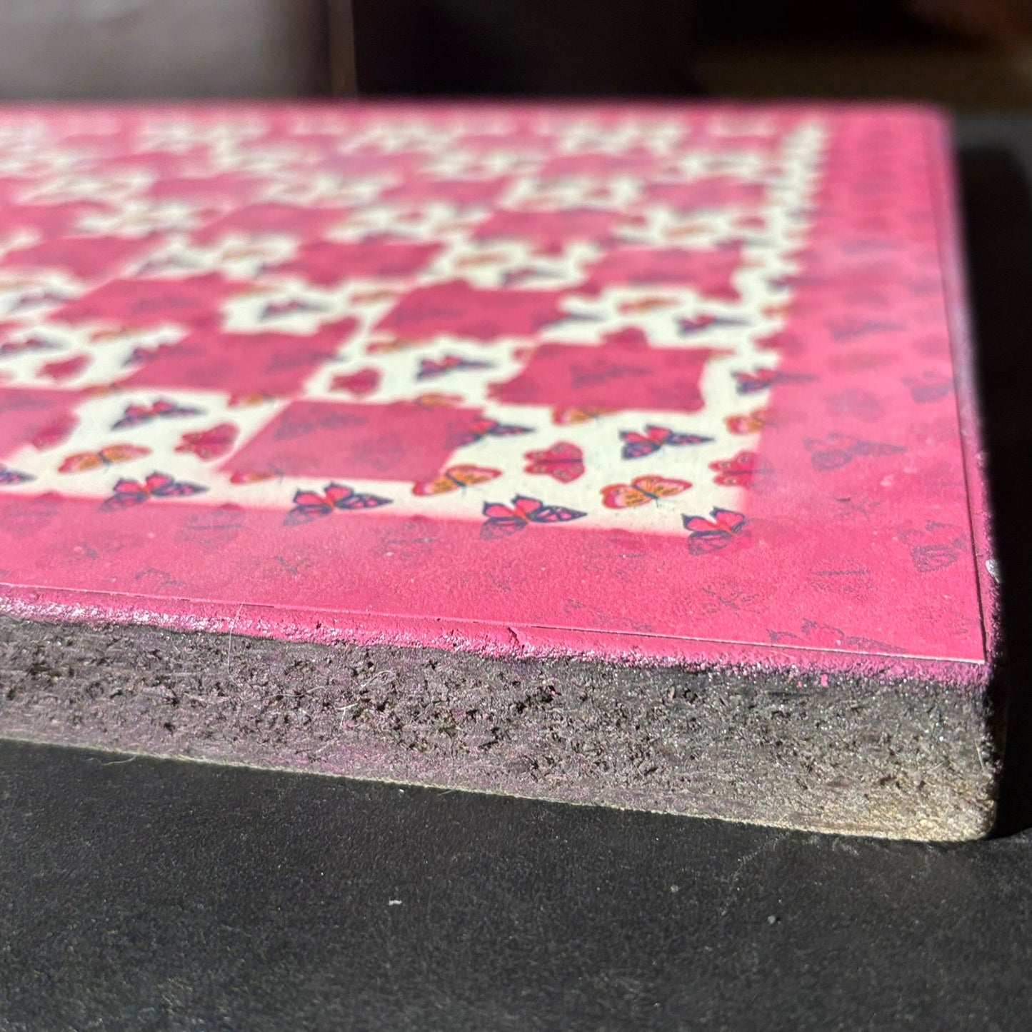 Pink Butterfly - Scrapbook Chess Set