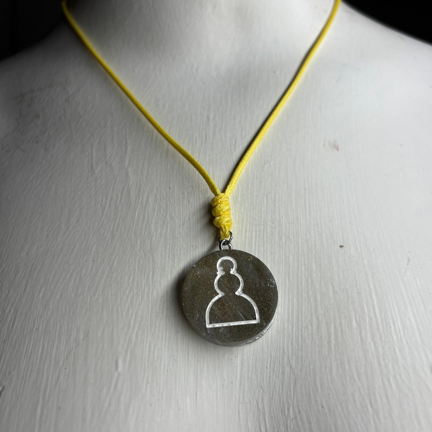 Simple Pawn - Handmade Resin Chess Necklace