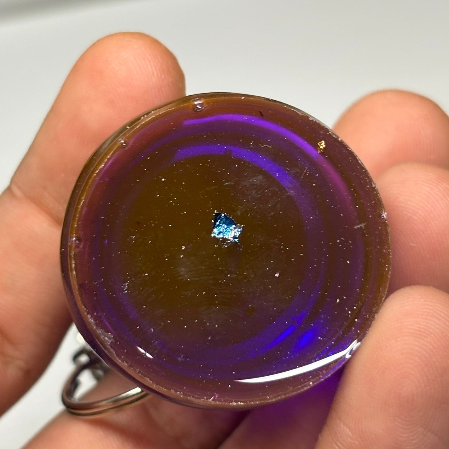 The Translucent King - Handmade Resin Keychain - Large Edition