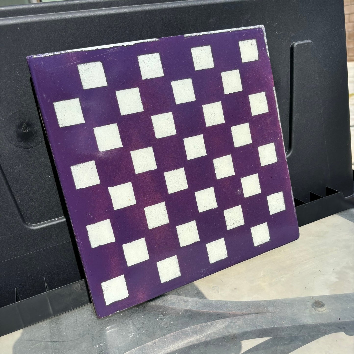 Rich Purple - Resin Coated Chess Board