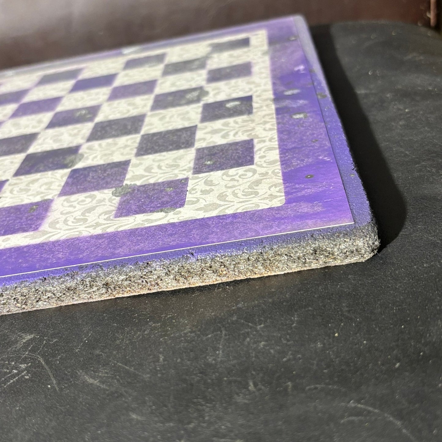 Vintage Purple/Black - Scrapbook Chess Board